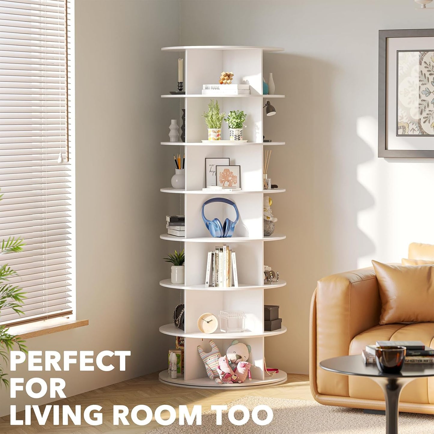 360° Spinning Vertical Shoe & Handbag Organizer