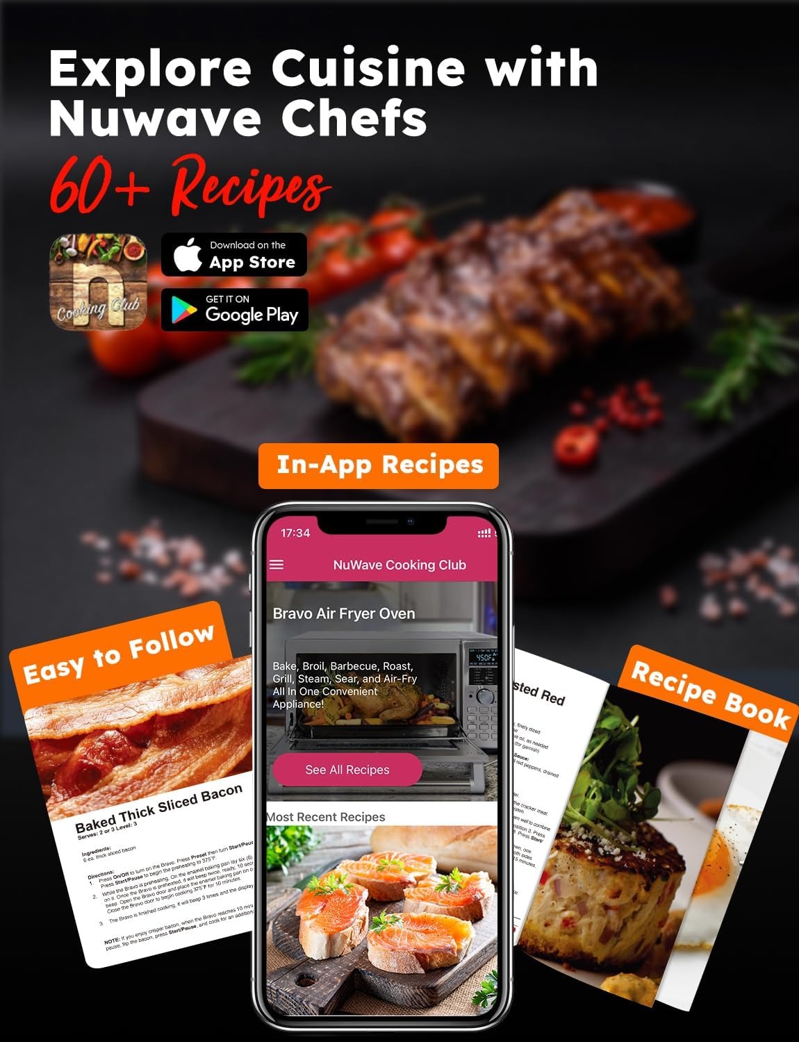Nuwave Bravo XL Pro Smart Oven, Air Fryer & Grill