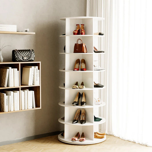 360° Spinning Vertical Shoe & Handbag Organizer