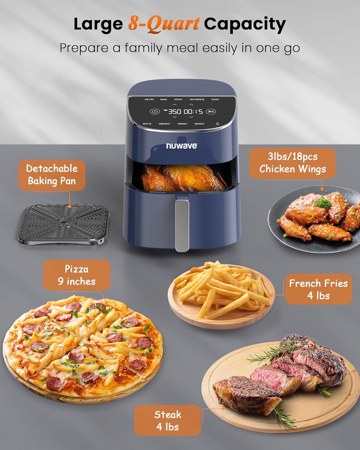 Nuwave Brio Plus Air Fryer 8 Qt