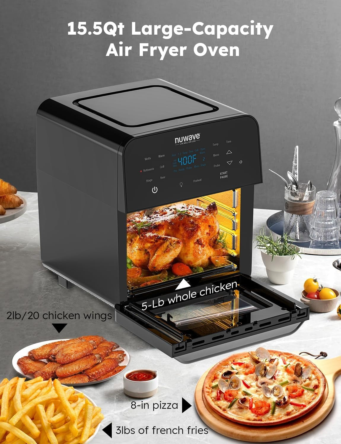 Nuwave Brio 15.5 QT Digital Air Fryer